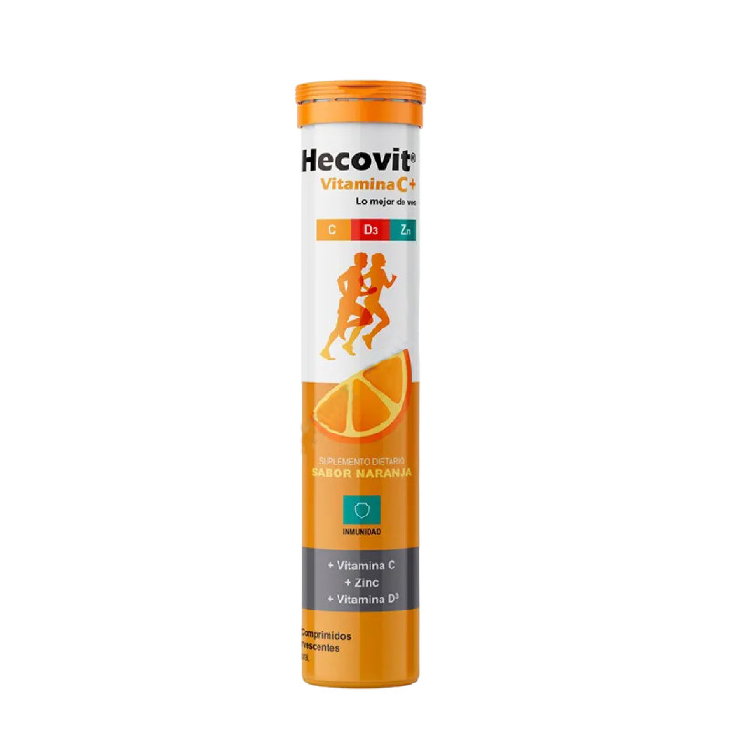  HECOVIT VITAM.C+ZINC+D3 TABLETAS EFERVESCENTES TUBO X 20 UNID