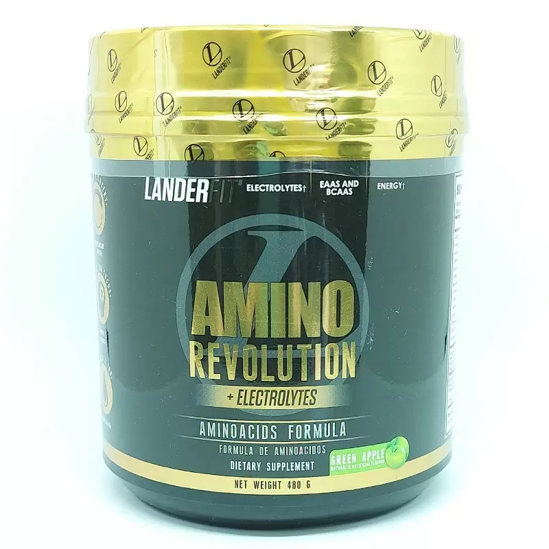  AMINO REVOLU.  GREEN APPLE FCO X 480 GR