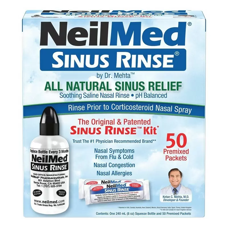 NEILMED SINUS RINSE KIT 60 AD FCO X 240 ML