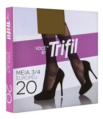  MEDIAS 3/4 TRIFIL LYCRA MIEL