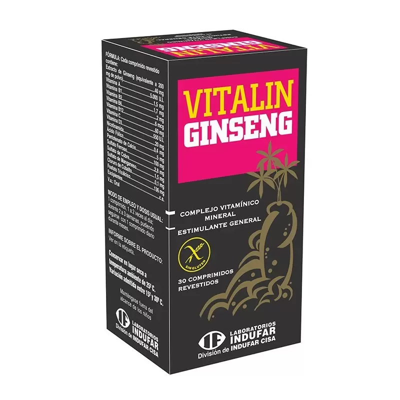 Comprar VITALIN GINSENG FCO X 30 COMP Con Descuento de 20% en Farmacia y Perfumería Catedral