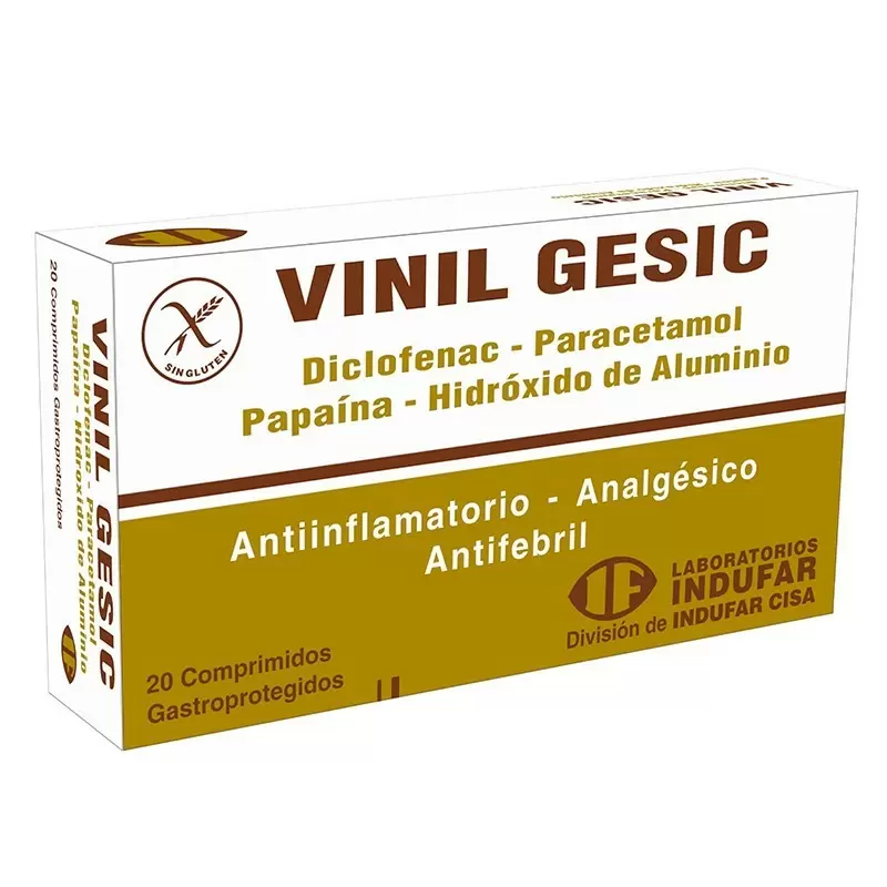 Comprar VINIL GESIC CAJA X 20 COMP Con Descuento de 20% en Farmacia y Perfumería Catedral