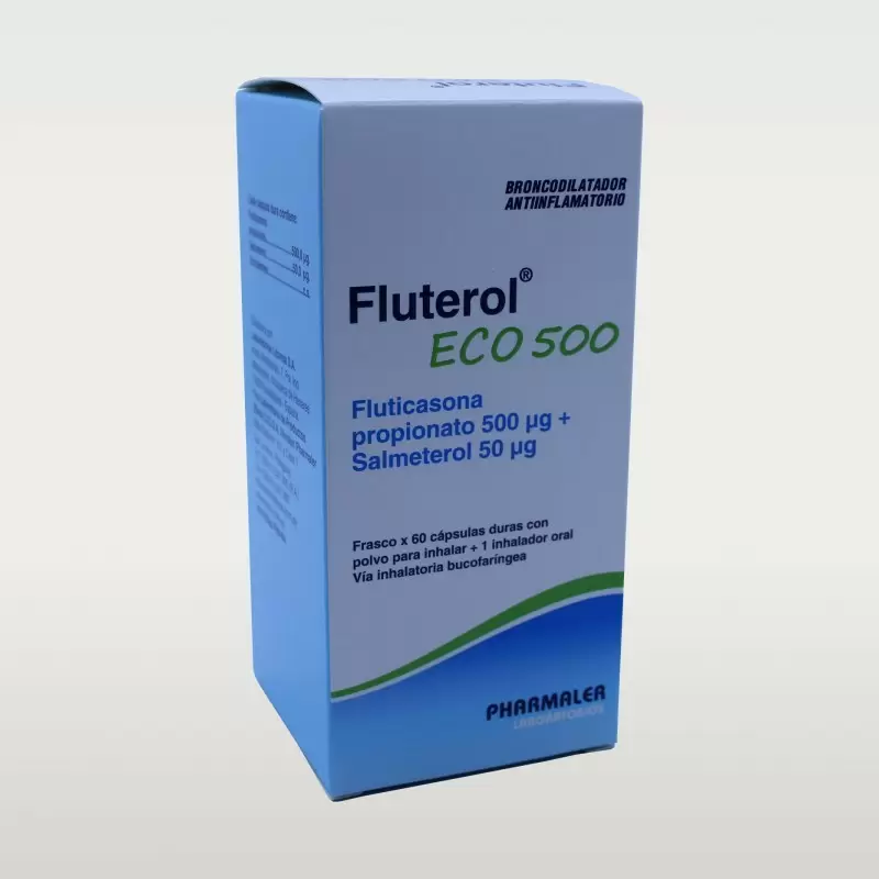 Comprar FLUTEROL ECO 500 FCO X 60 CAPS Con Descuento de 20% en Farmacia y Perfumería Catedral