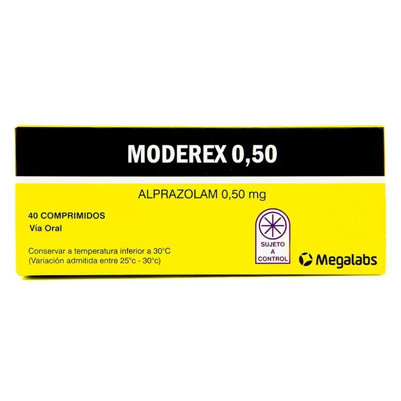 MODEREX 0,50 MILIGRAMOS CAJA X 40 COMP