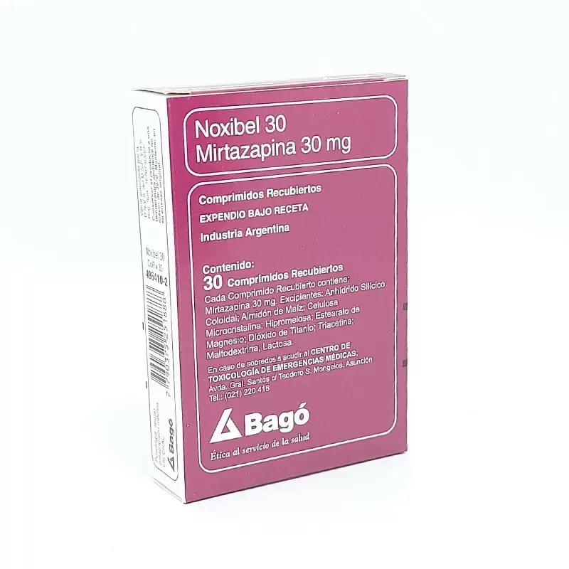  NOXIBEL 30 MG. CAJA X 30 COMP