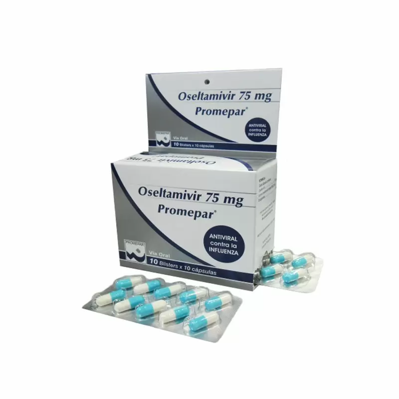  OSELTAMIVIR 75 MG PROMEPAR TIRA X 10 CAPS