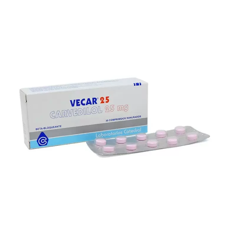 Comprar VECAR 25 CAJA X 30 COMP Con Descuento de 30% en Farmacia y Perfumería Catedral