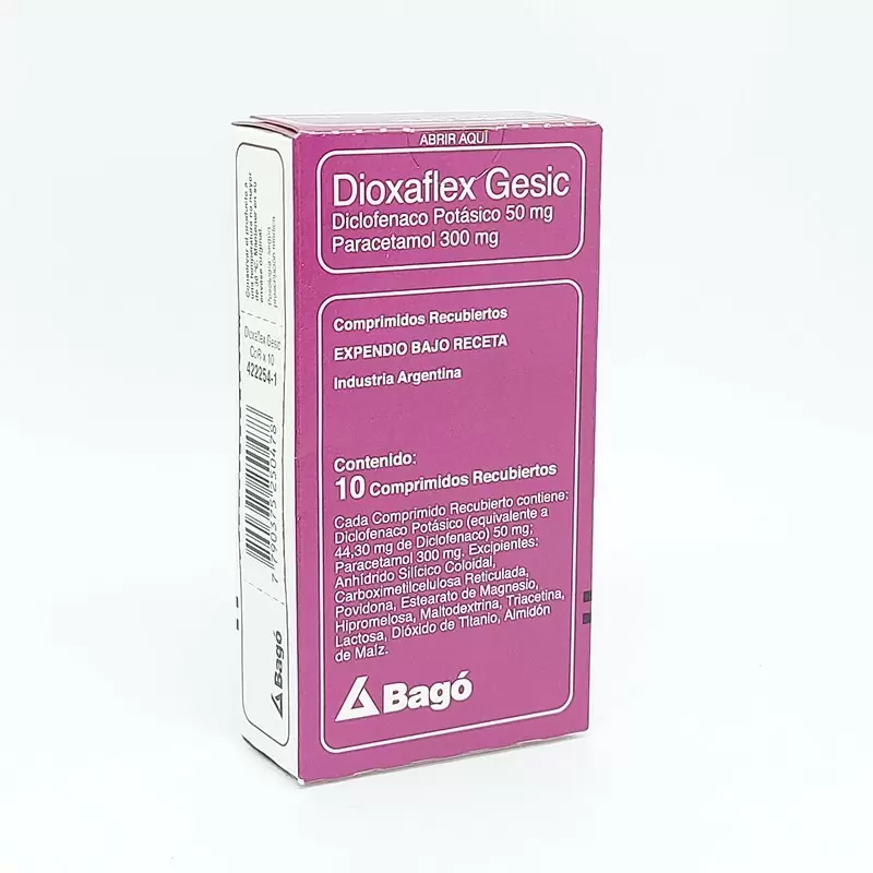 Comprar DIOXAFLEX GESIC CAJA X 10 COMP Con Descuento de 20% en Farmacia y Perfumería Catedral