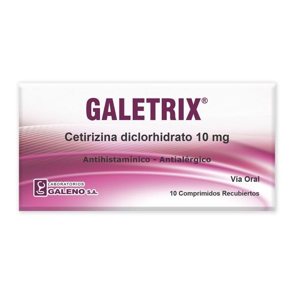 Comprar GALETRIX CAJA X 10 COMP REC Con Descuento de 20% en Farmacia y Perfumería Catedral