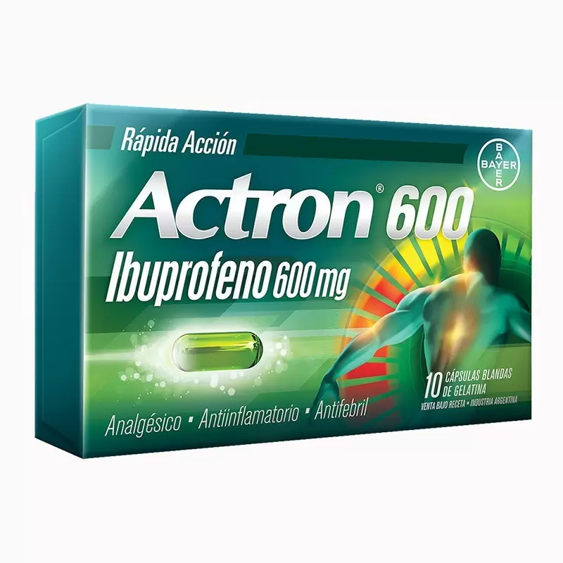 Comprar ACTRON 600 MG CAJA X 10 CAPS Con Descuento de 20% en Farmacia y Perfumería Catedral