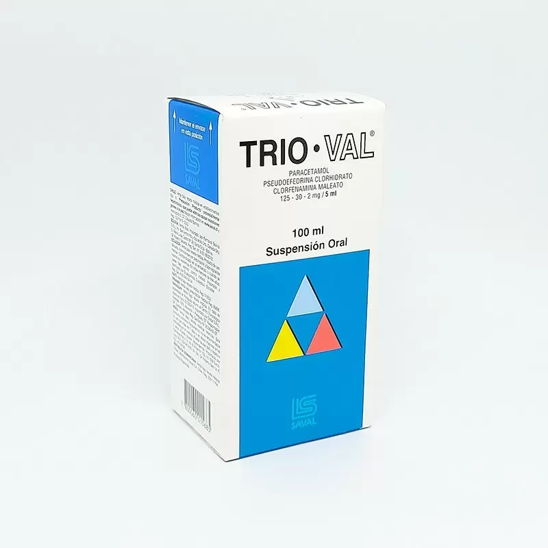 Comprar TRIO-VAL SUSPENSION FCO X 100 ML Con Descuento de 20% en Farmacia y Perfumería Catedral