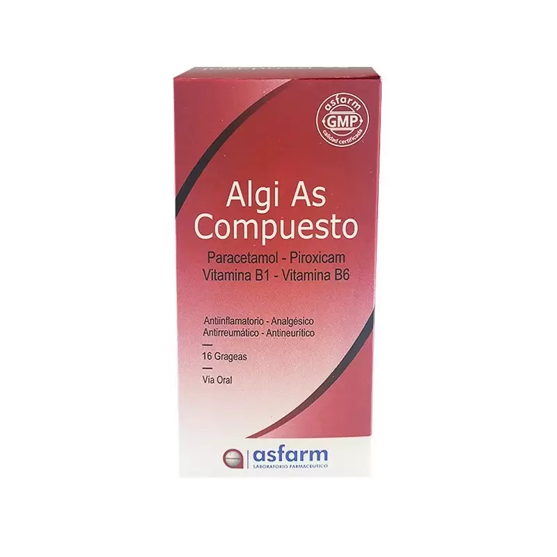 Comprar ALGI-AS COMPUESTO CAJA X 16 COMP Con Descuento de 20% en Farmacia y Perfumería Catedral