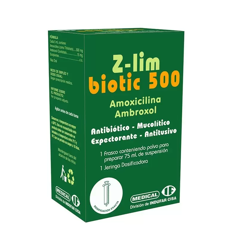  Z-LIM BIOTIC 500 SUSPENSION FCO X 75 ML