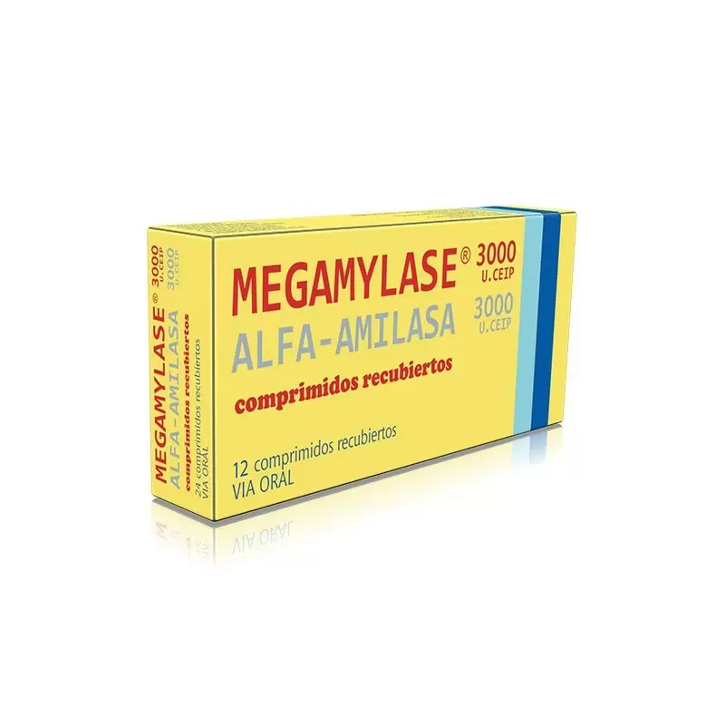 Comprar MEGAMYLASE CAJA X 12 COMP Con Descuento de 20% en Farmacia y Perfumería Catedral