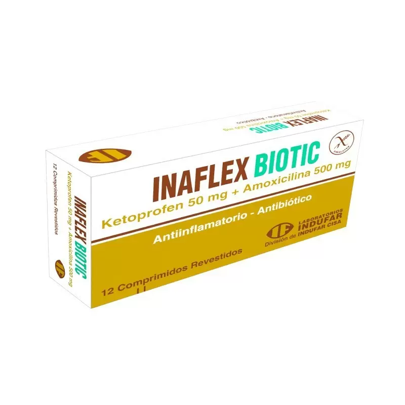 Comprar INAFLEX BIOTIC CAJA X 12 COMP Con Descuento de 20% en Farmacia y Perfumería Catedral