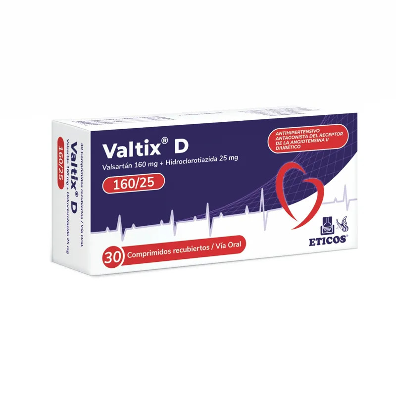  VALTIX D 160/25 CAJA X 30 COMPRIMIDOS RECUBIERTOS