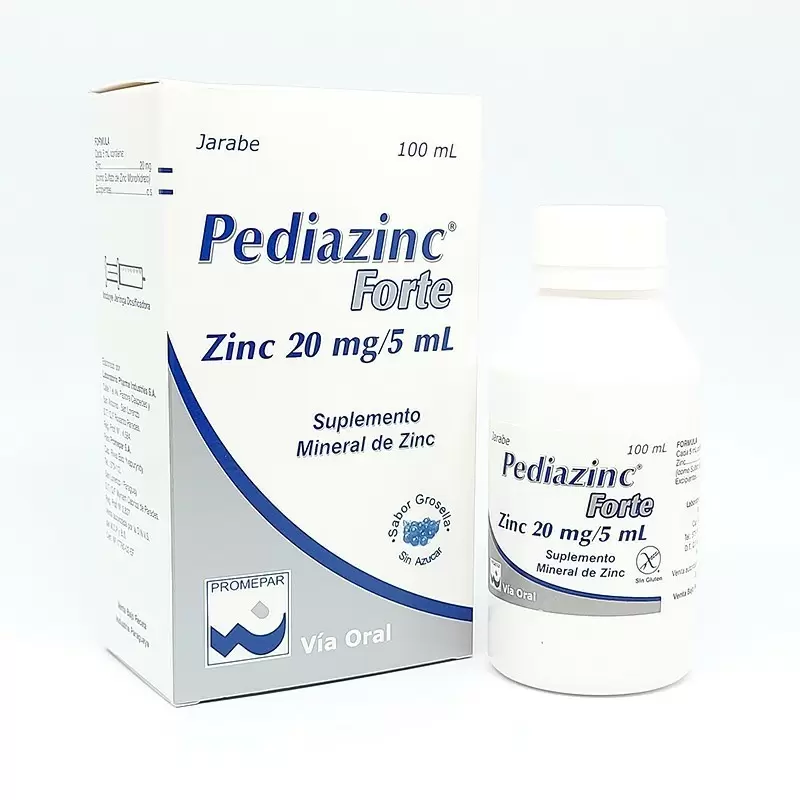 Comprar PEDIAZINC FORTE JARABE FCO X 100 ML Con Descuento de 20% en Farmacia y Perfumería Catedral