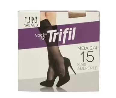  MEDIAS 3/4 TRIFIL LYCRA TABACO