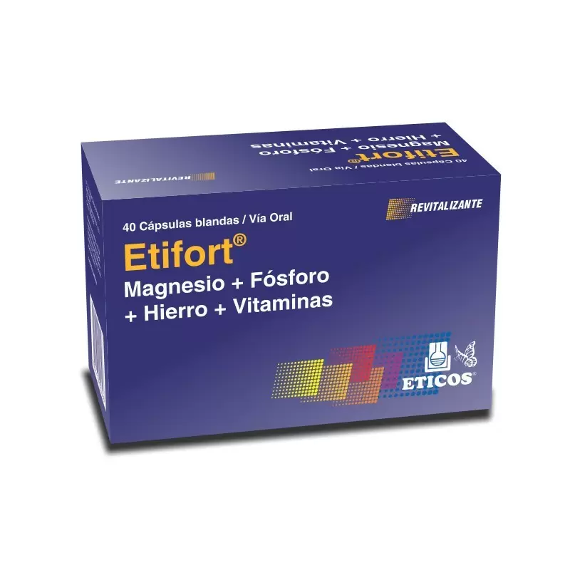 Comprar ETIFORT CAJA X 40 COMP Con Descuento de 20% en Farmacia y Perfumería Catedral