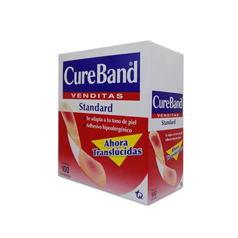 Comprar CURE BAND CAJA X 100 UNID Con Descuento de 10% en Farmacia y Perfumería Catedral