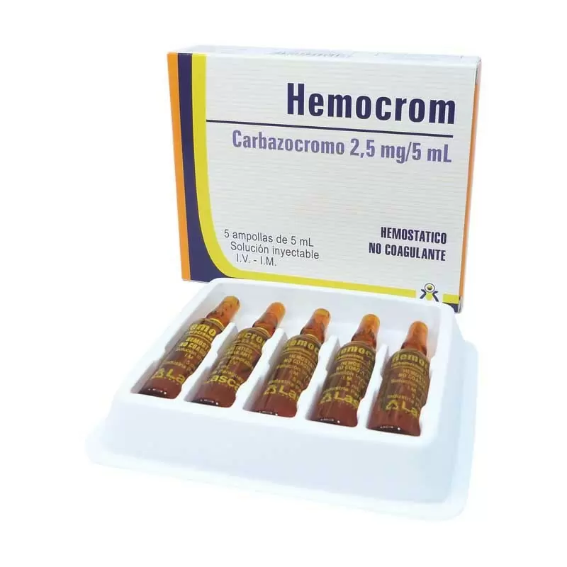HEMOCROM CAJA X 5 AMP
