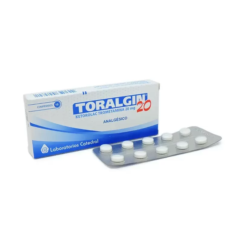 Comprar TORALGIN 20 MILIGRAMOS CAJA X 10 COMP Con Descuento de 40% en Farmacia y Perfumería Catedral