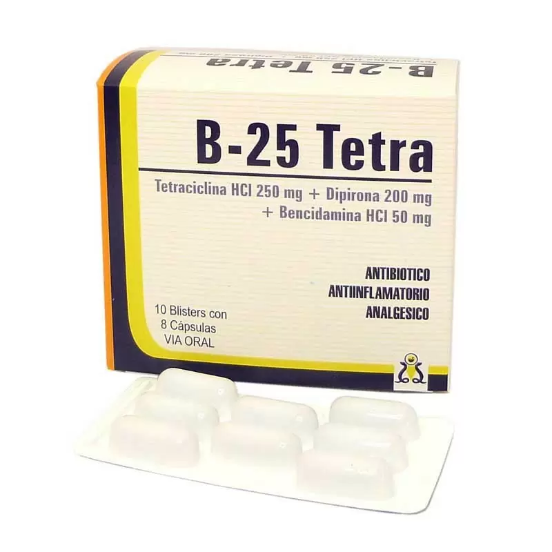 Comprar B-25 TETRA CAJA X 10 TIRA Con Descuento de 20% en Farmacia y Perfumería Catedral
