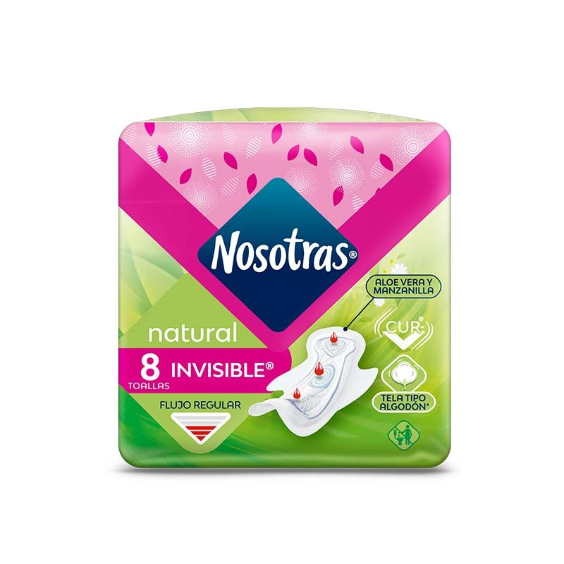  NOSOTRAS 416880 NATURAL INVISIBLES Paq x 8 Unid