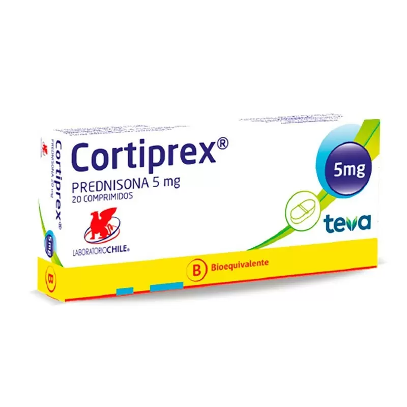 Comprar CORTIPREX 5 MILIGRAMOS CAJA X 20 COMP Con Descuento de 20% en Farmacia y Perfumería Catedral