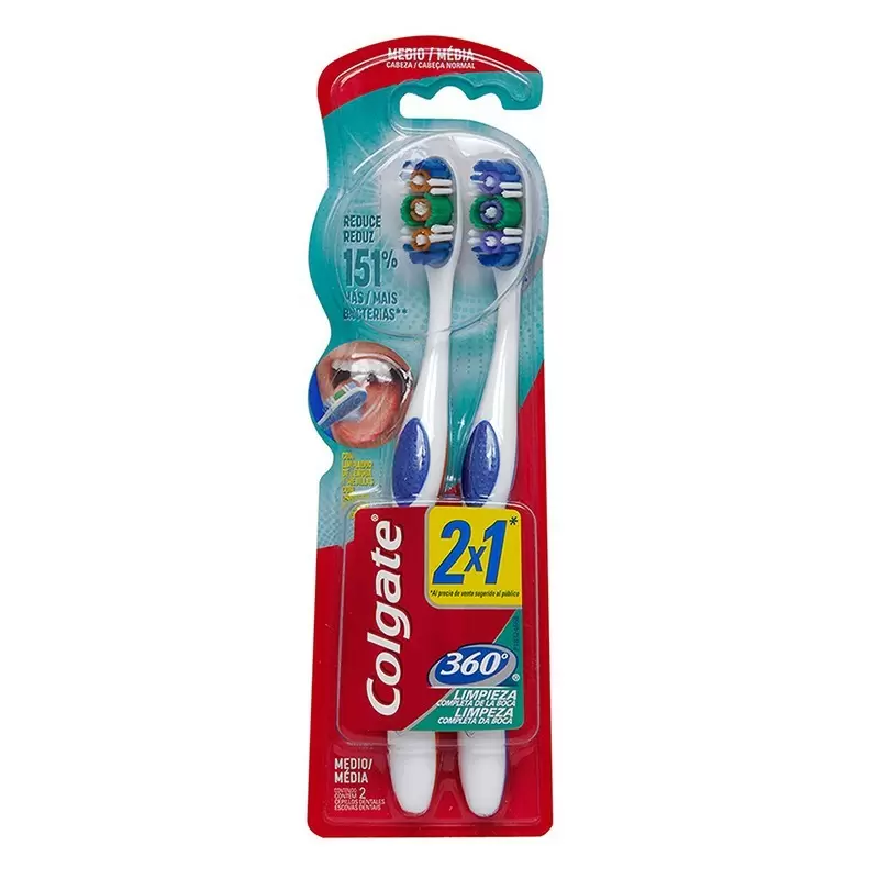  CEPILLO DENTAL 360 SUAVE X2 CJ