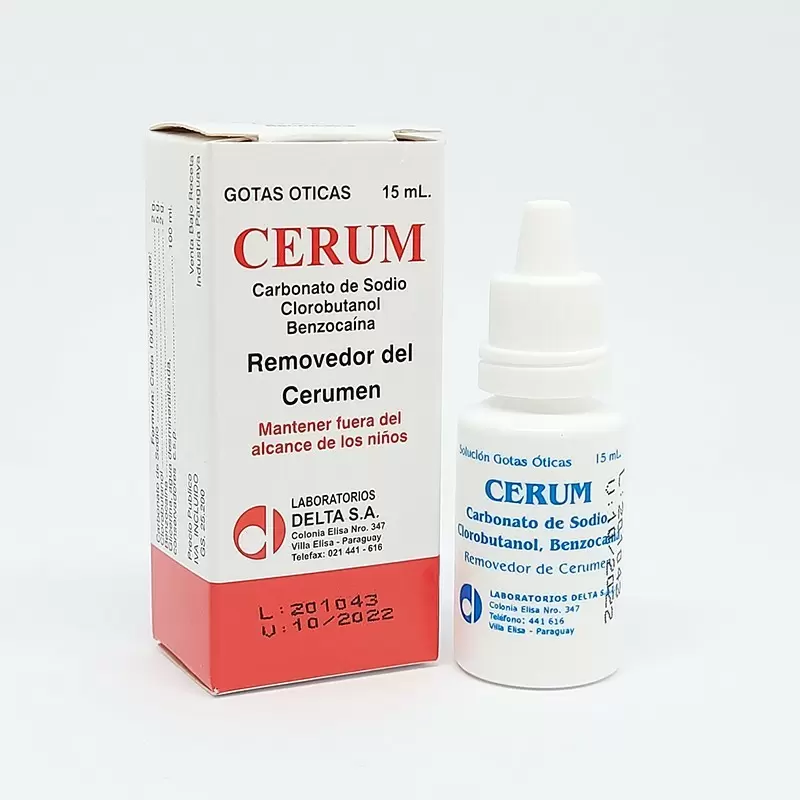  CERUM GOTAS OTICAS FCO X 15 ML