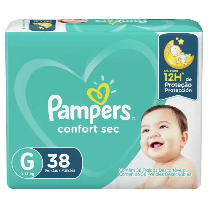 PAÑAL CONFORT SEC G (GRANDE)  PAMPERS