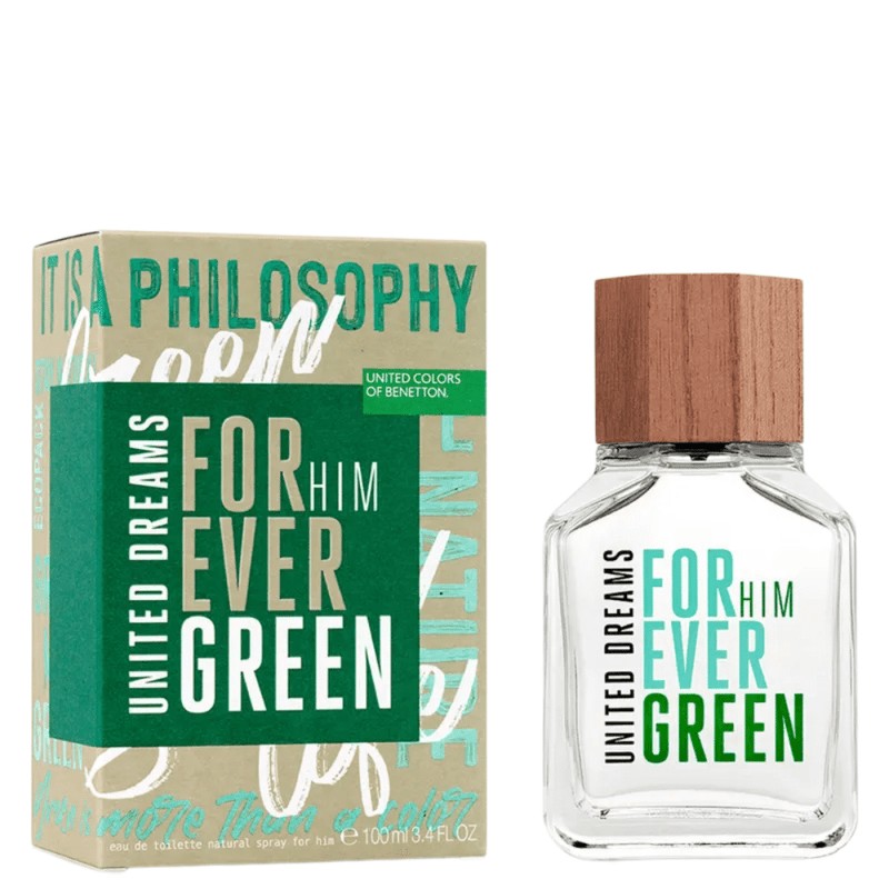 BENETTON 701 UD FOREVER GREEN HIM EDT Fco x 100 ML