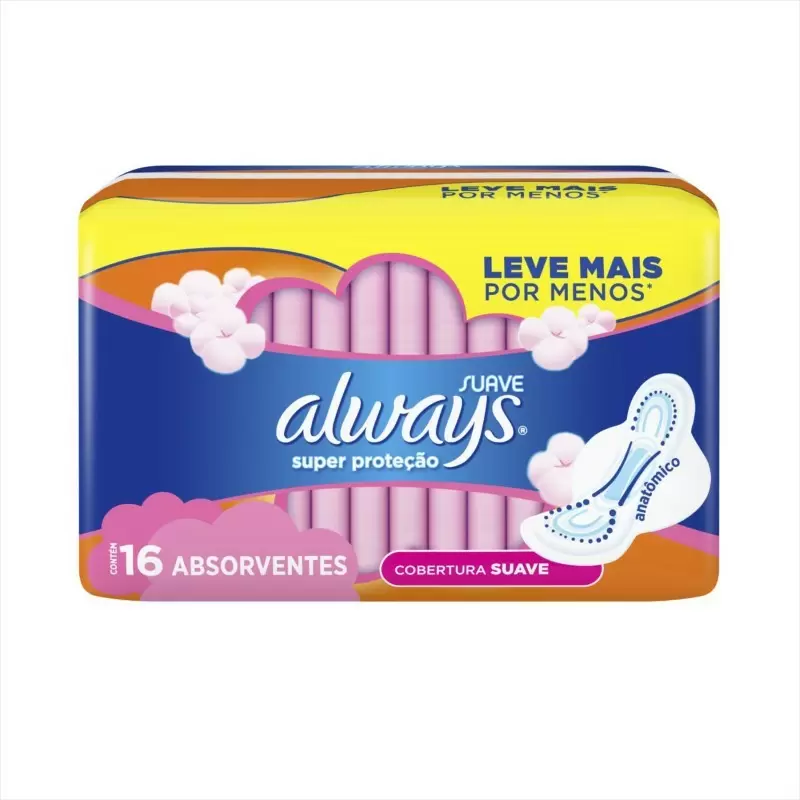  ALWAYS 7257 SUPER PROT SUAVE C/ ALAS Paq x 16 Unid