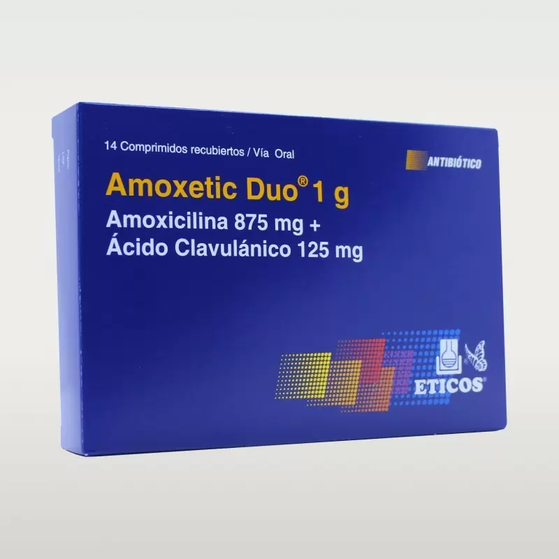 Comprar AMOXETIC DUO CAJA X 14 COMP REC Con Descuento de 20% en Farmacia y Perfumería Catedral