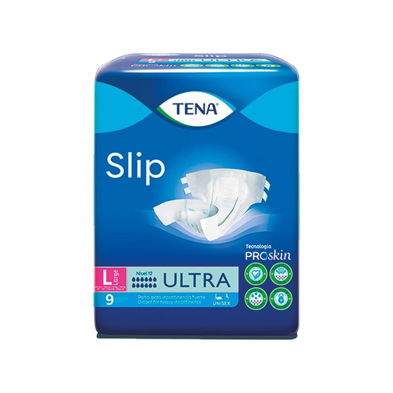  PAÑAL SLIP ADULTO GRANDE PAQ X 9 UNID TENA