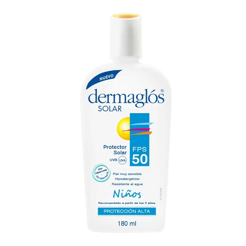  DERMAGLOS SOLAR FPS 50 NIÑOS EMUL Fco x 180 GR