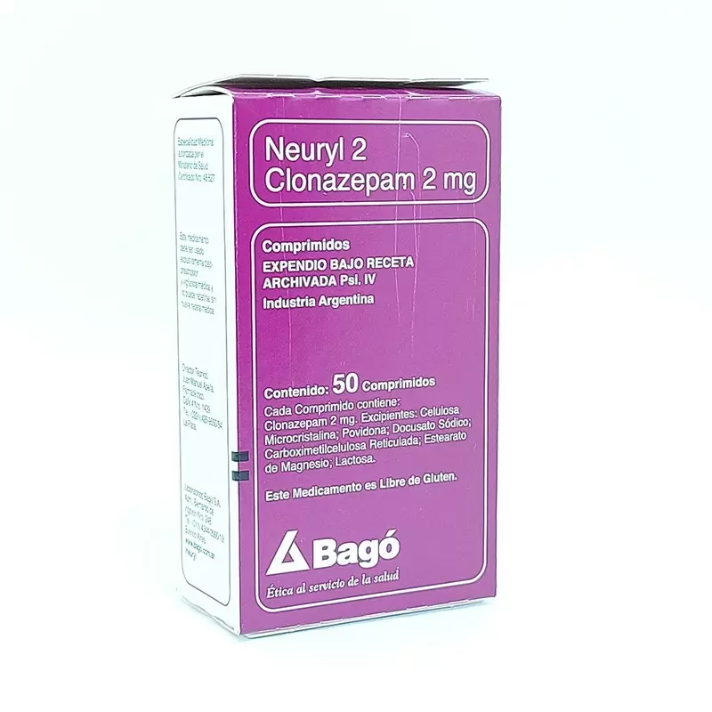 Comprar NEURYL 2 MILIGRAMOS CAJA X 50 COMP Con Descuento de 20% en Farmacia y Perfumería Catedral