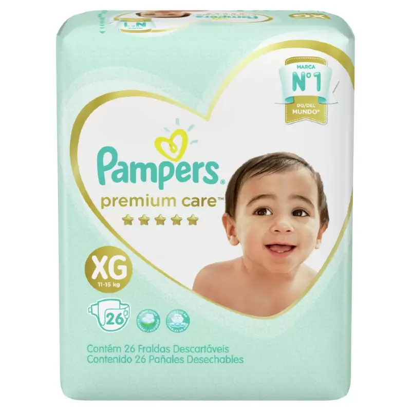 PAMPERS 2381 PREMIUM CARE XGDE PAQ X 26 UNID
