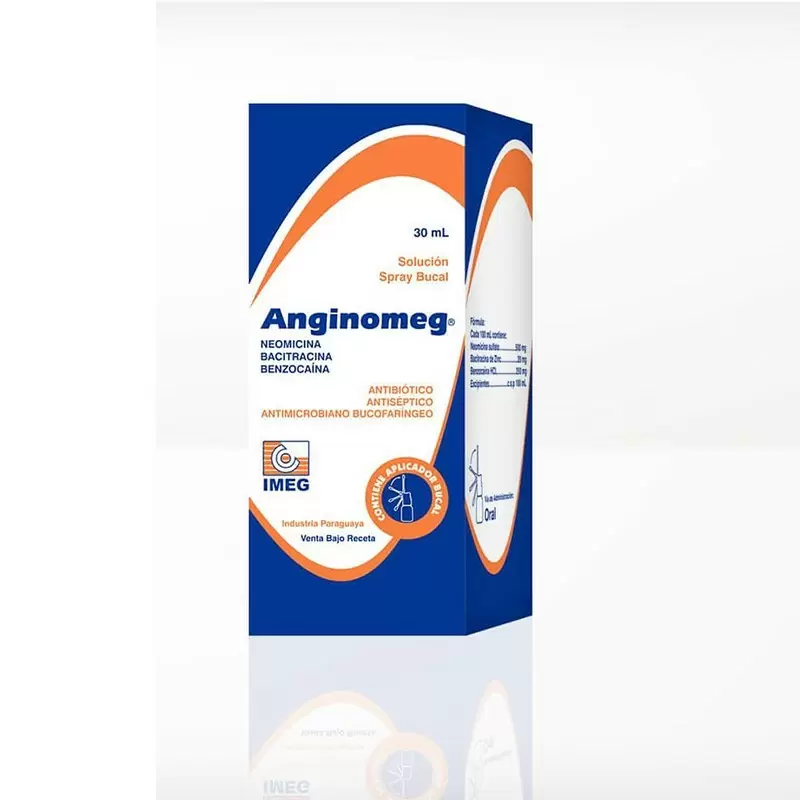  ANGINOMEG SOLUC.SPRAY BUCAL FCO X 30 ML