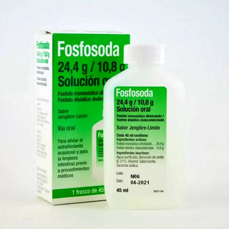 FOSFOSODA JENG.LIMON SOL. FCO X 45 ML