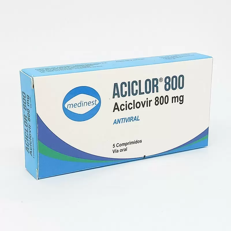 Comprar ACICLOR 800 CAJA X 5 COMP Con Descuento de 20% en Farmacia y Perfumería Catedral