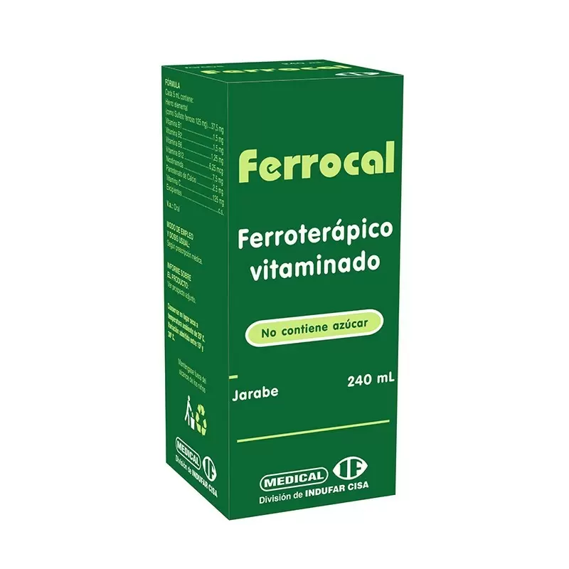 Comprar FERROCAL JARABE FCO X 240 ML Con Descuento de 20% en Farmacia y Perfumería Catedral