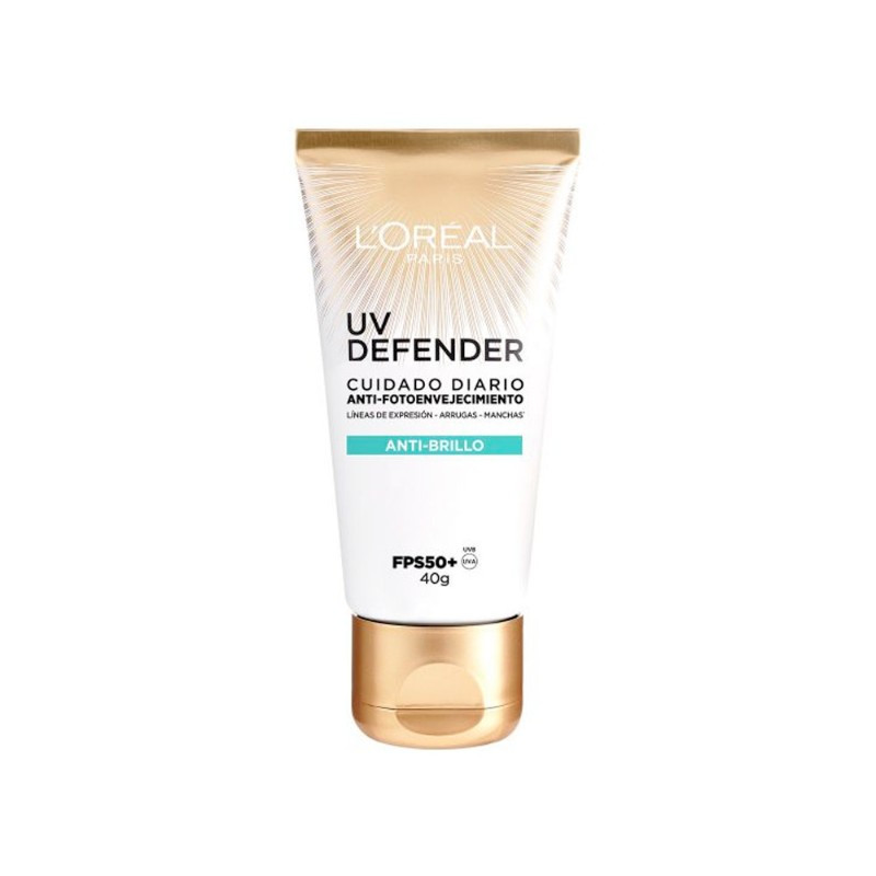  PROTECTOR SOLAR LOREAL PARIS UVFPS 50 DEFEND ANTIBRILLO FCO X 40 GR