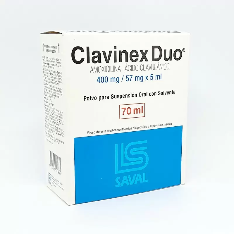  CLAVINEX DUO SUSPENSION FCO X 70 ML