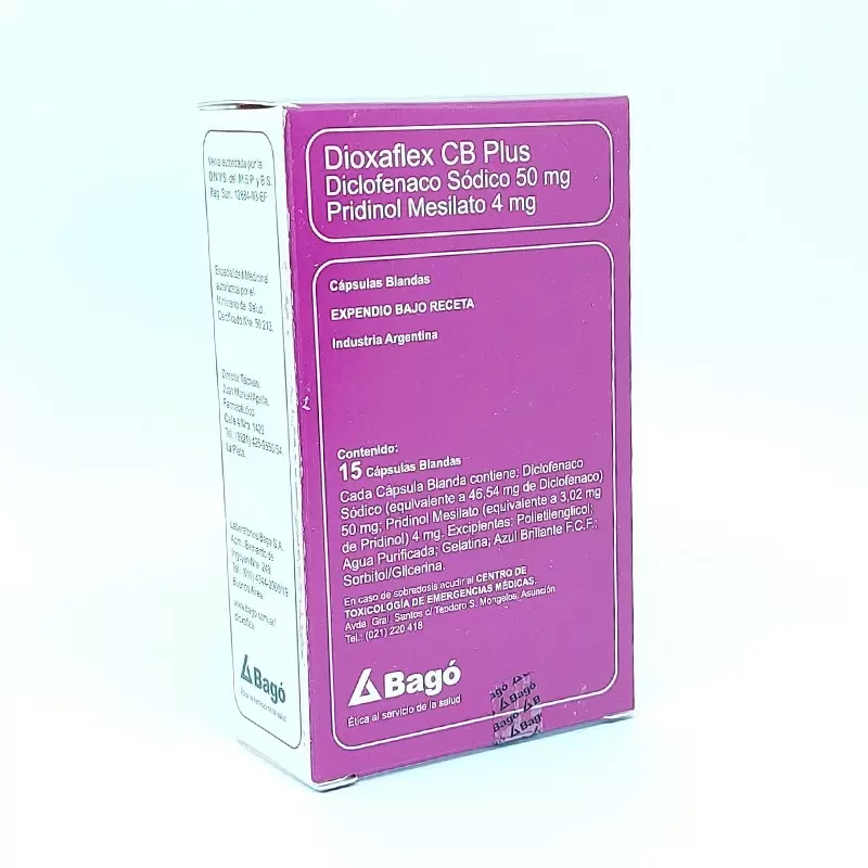 Comprar DIOXAFLEX CB PLUS CAJA X 15 CAPS Con Descuento de 20% en Farmacia y Perfumería Catedral
