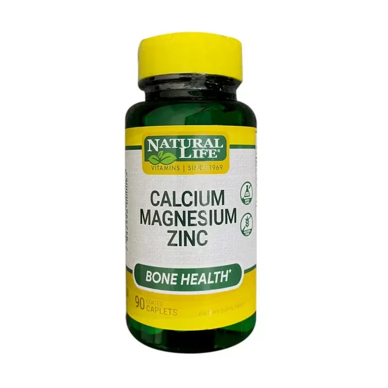  NATURAL LIFE CALCIO MAGNESIO ZINC FCO X 90 COMPRIMIDOS