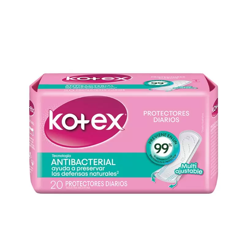  KOTEX 1382 PROTECTOR DIARIO  ANTIBAC Paq x 20 Unid