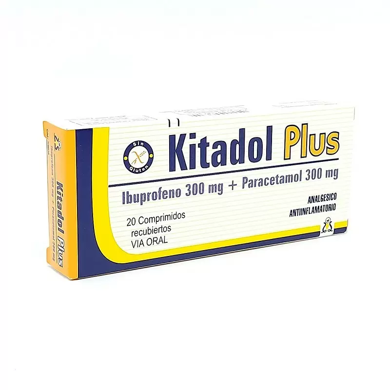 Comprar KITADOL PLUS CAJA X 20 COMP Con Descuento de 20% en Farmacia y Perfumería Catedral