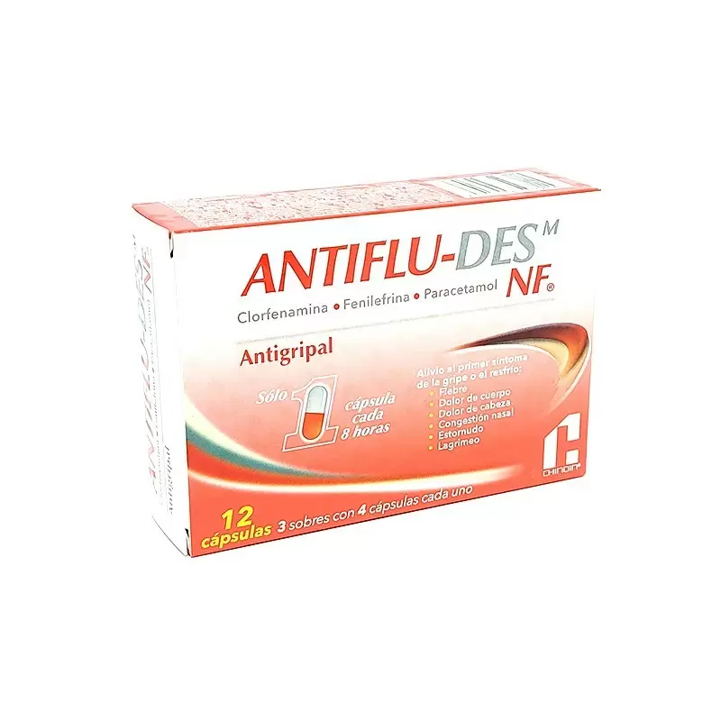 Comprar ANTIFLU-DES M NF CAJA X 12 CAPS Con Descuento de 20% en Farmacia y Perfumería Catedral
